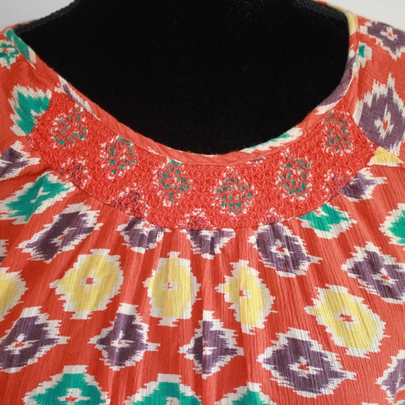 Ralph Lauren Chaps Navajo inspired cotton top S 7 - Picture 2 of 6